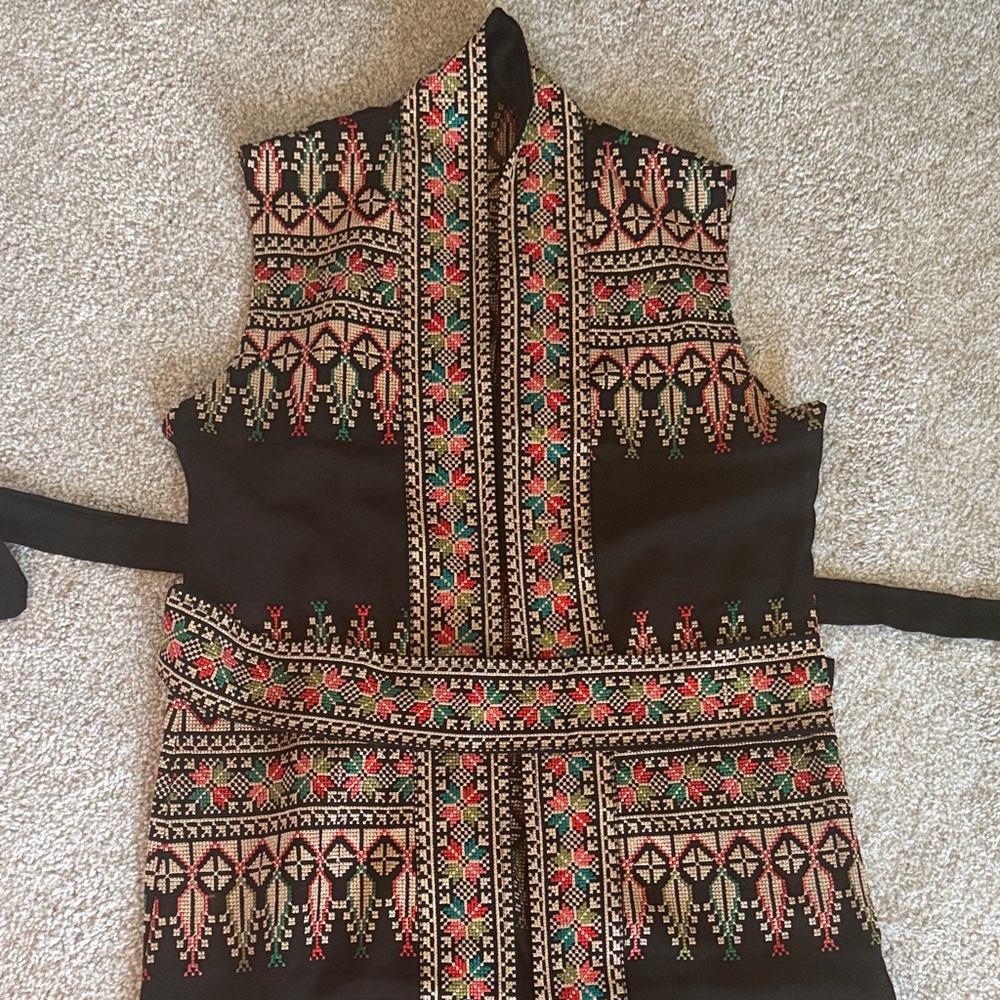 Elegant Black Embroidered Dress